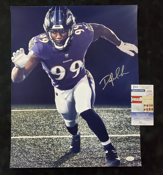 Baltimore Ravens Odafe Oweh Autographed Signed 16X20 Photo Jsa  Coa