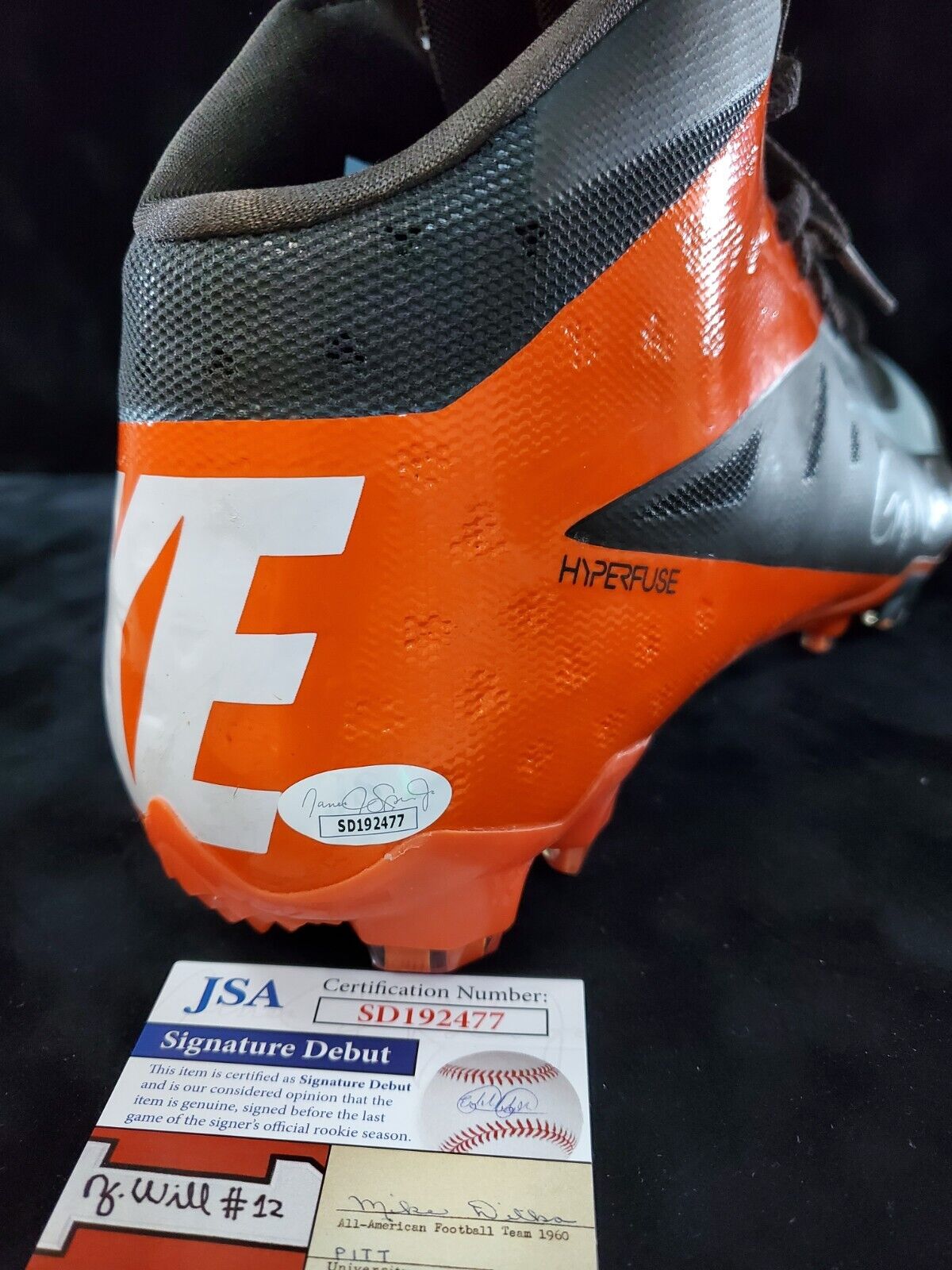 MVP Authentics Greg Newsome Ii Autographed Signed Cleat Jsa Coa 117 sports jersey framing , jersey framing