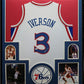 Framed Philadelphia 76Ers Allen Iverson Autographed Signed Jersey Jsa Coa