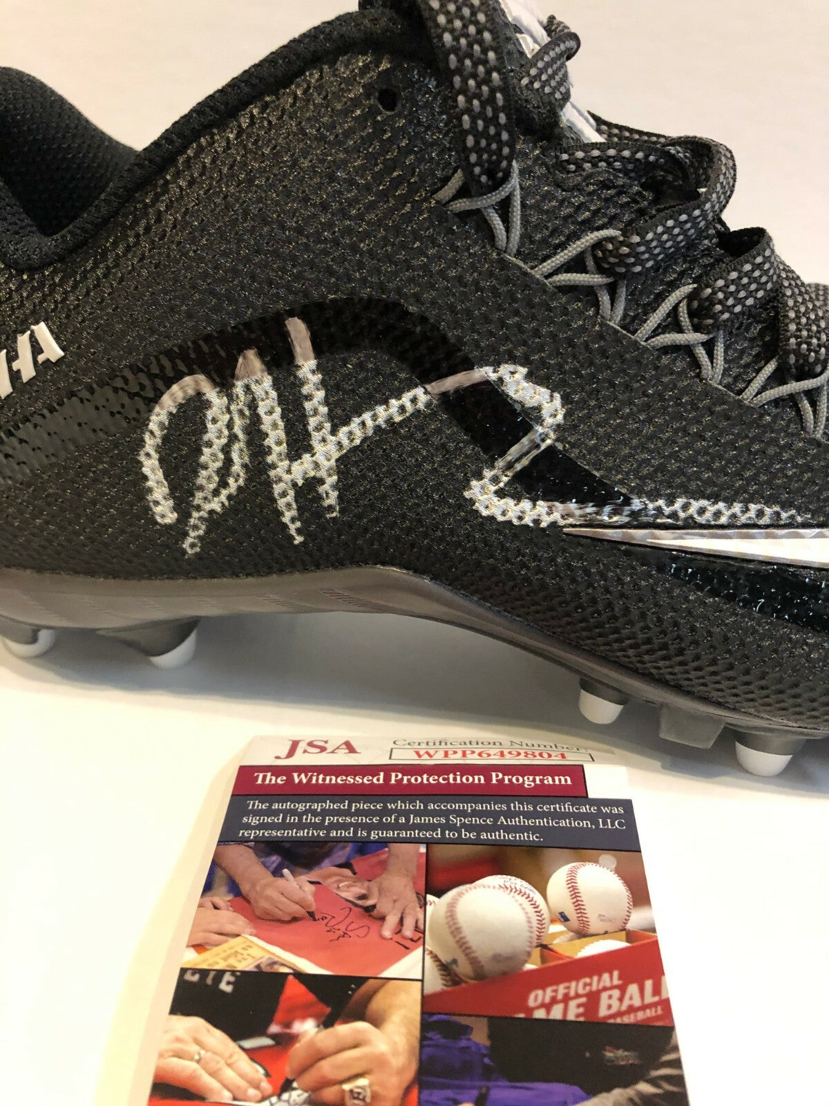Denver Broncos Daesean Hamilton Autographed Signed Nike Cleat Jsa Coa