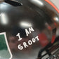 Greg Rousseau Signed Inscribed Miami Hurricanes Full Size Replica Helmet Jsa Coa