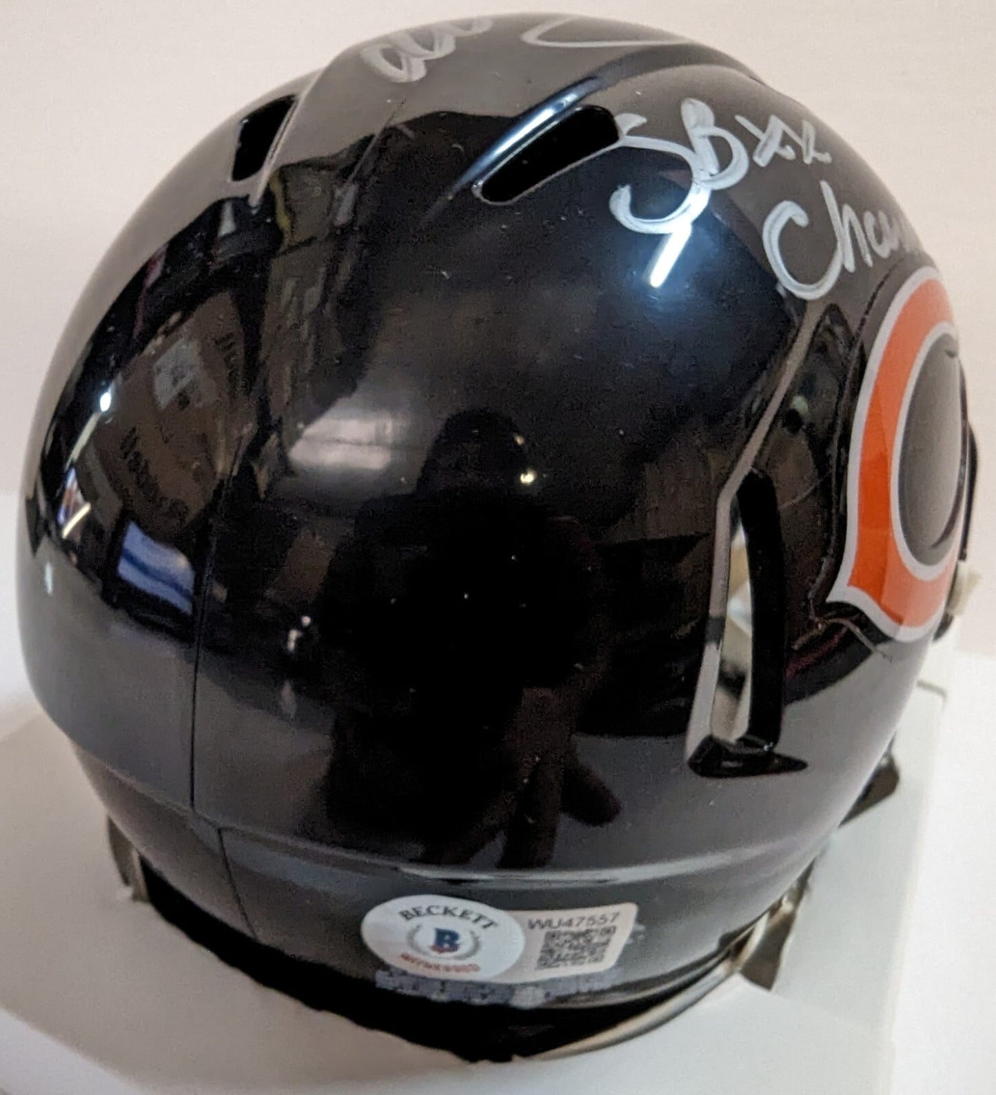 Chicago Bears Matt Suhey Autographed Inscribed Speed Mini Helmet Beckett Holo