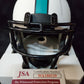 Miami Dolphins Sam Madison Autographed Lunar Mini Helmet Jsa Coa