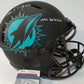 Miami Dolphins Oj Mcduffie Signed Insc Full Size Eclipse Replica Helmet Jsa Coa
