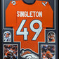 Framed Denver Broncos Alex Singleton Autographed Signed Jersey Jsa Coa