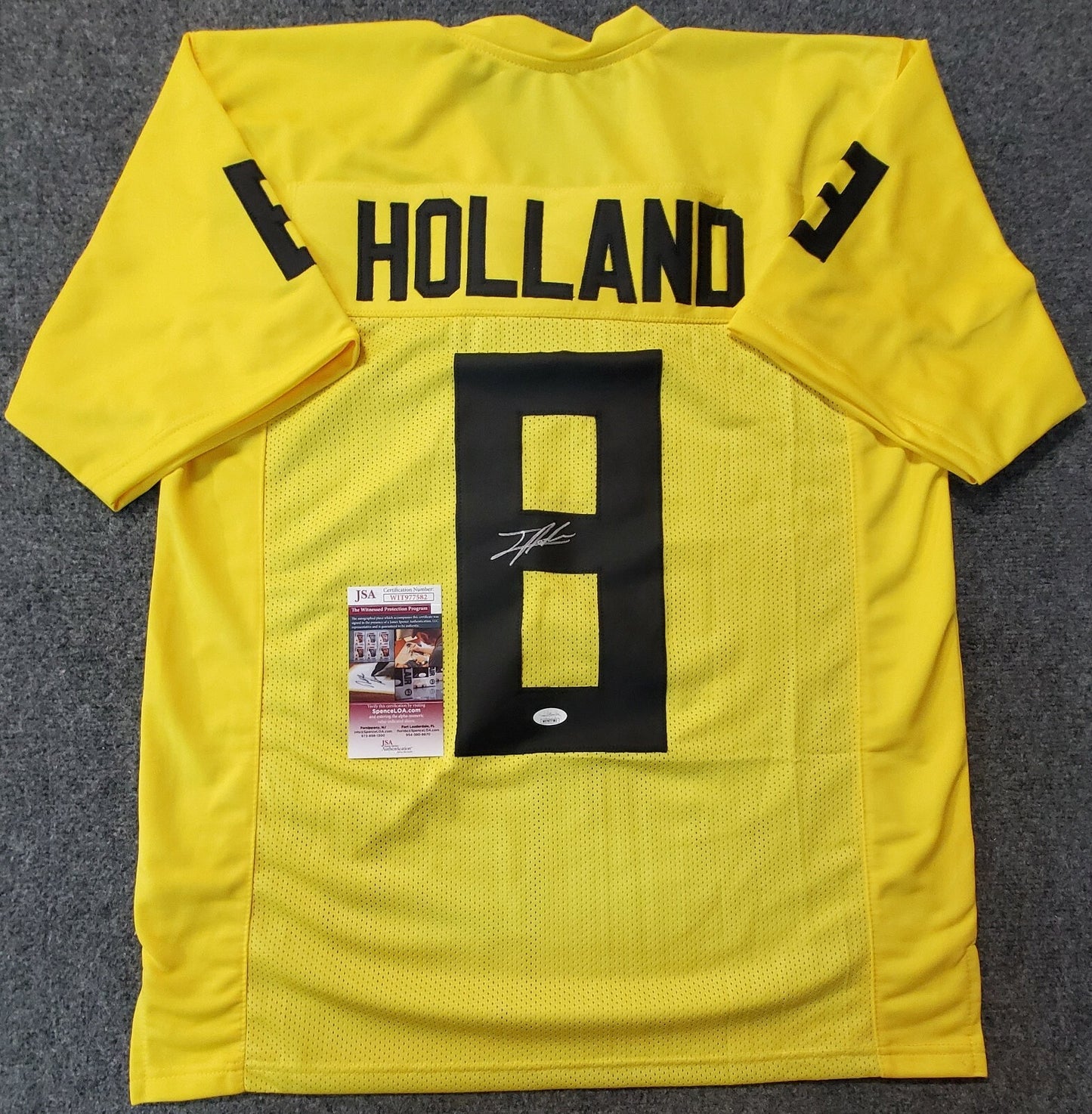 Oregon Ducks Jevon Holland Autographed Signed Jersey Jsa Coa