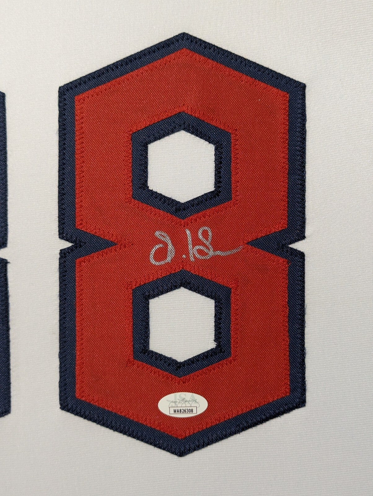 Framed Cleveland Guardians Steven Kwan Autographed Signed Jersey Jsa Coa