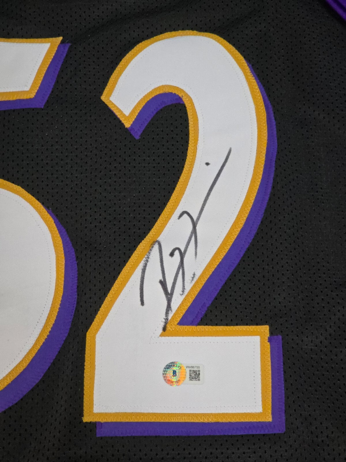 Baltimore Ravens Ray Lewis Autographed Signed Jersey Beckett Holo