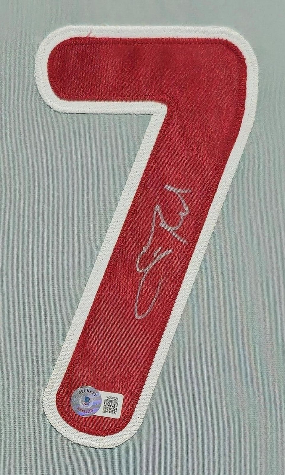 Framed Philadelphia Phillies Scott Rolen Autographed Signed Jersey Beckett Holo