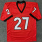 MVP Authentics Georgia Bulldogs Eric Stokes Autographed Signed Jersey Jsa  Coa 117 sports jersey framing , jersey framing