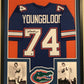 Framed Jack Youngblood Autographed Signed Florida Gators Jersey Schwartz Coa