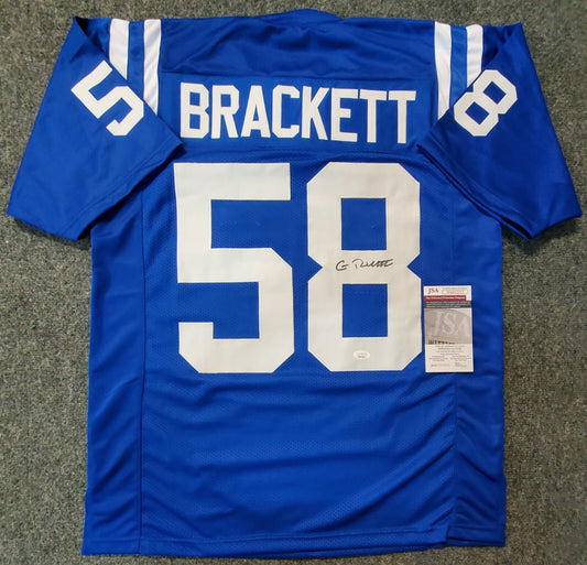Indianapolis Colts Gary Brackett Autographed Signed Jersey Jsa Coa