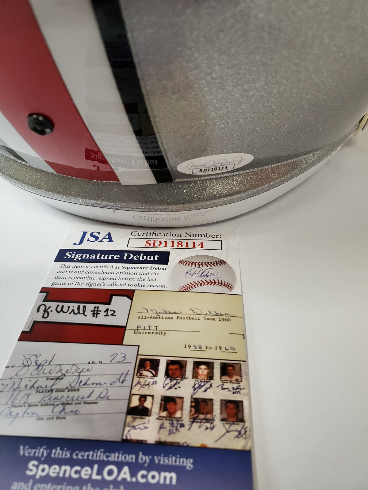 Shaun Wade Autographed Signed Ohio State Buckeyes Full Size Helmet Jsa Debut Coa