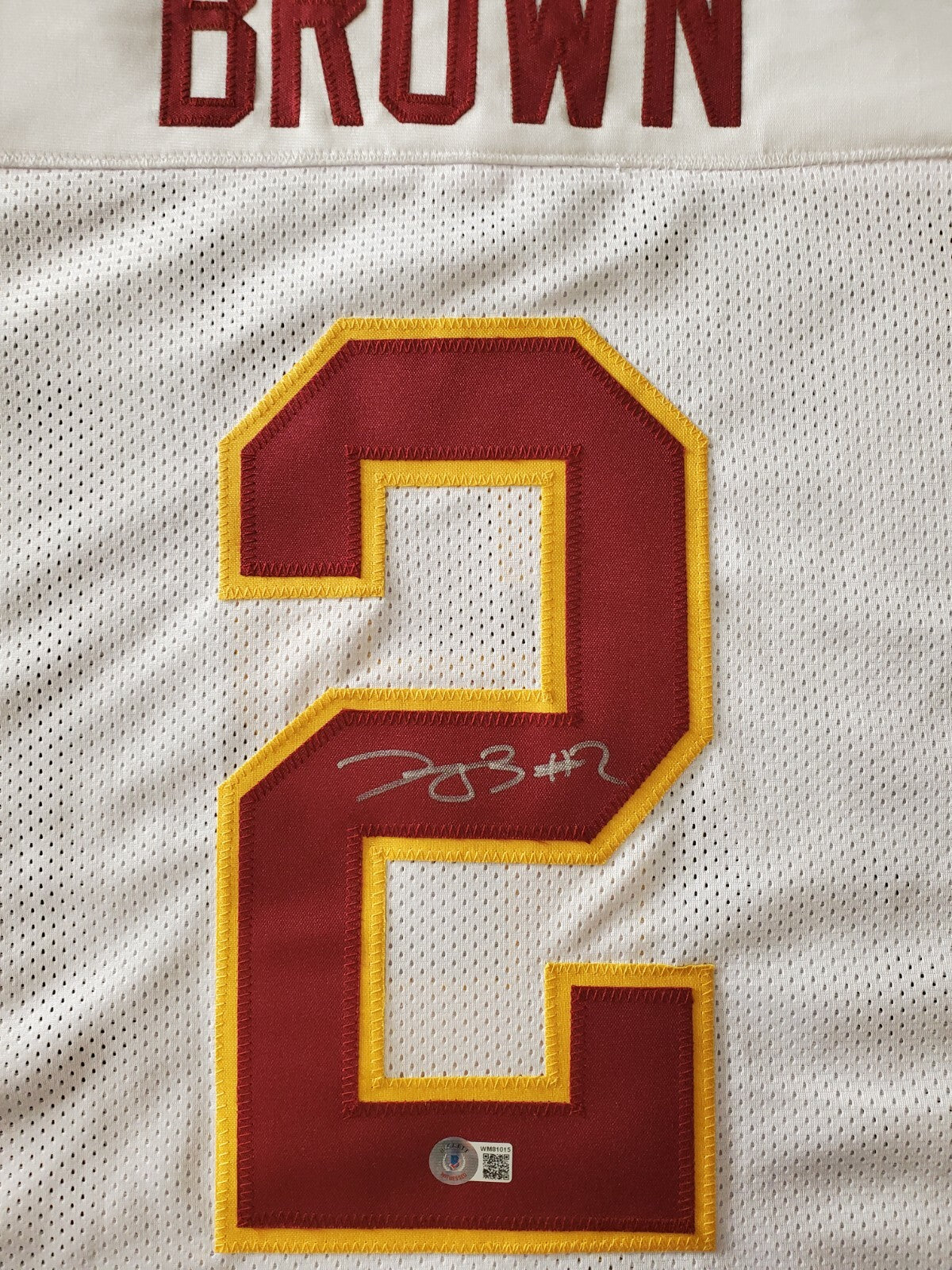Washington Football Team Dyami Brown Autographed Signed Jersey Beckett Holo