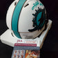 Miami Dolphins Jevon Holland Autographed Signed Lunar Mini Helmet Jsa Coa