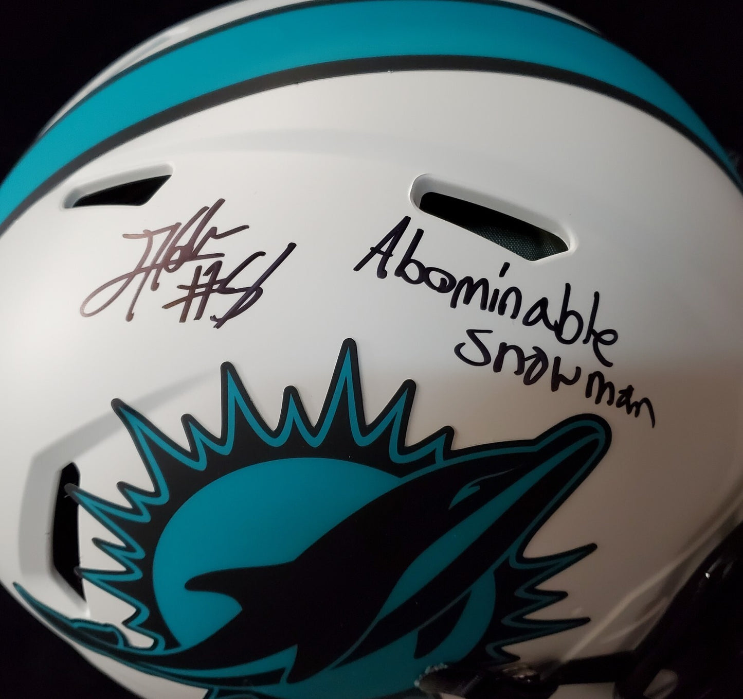 Miami Dolphins Jevon Holland Signed Full Size Lunar Authentic Helmet Jsa Coa