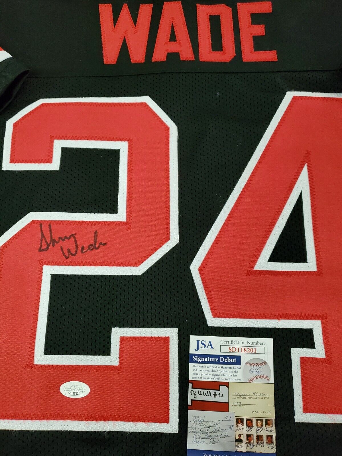 MVP Authentics Ohio State Buckeyes Shaun Wade Autographed Signed Jersey Jsa Signature Debut Coa 125.10 sports jersey framing , jersey framing
