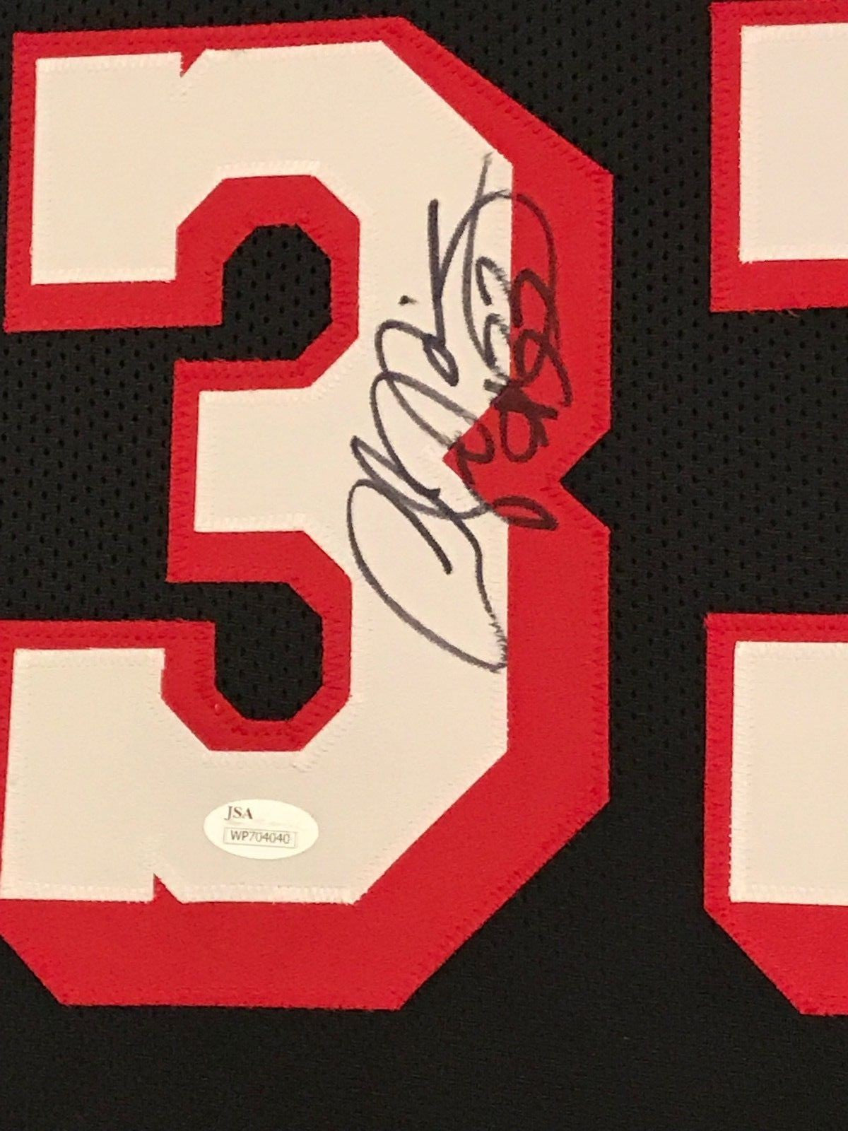 Framed Alonzo Mourning Signed Autographed Miami Heat Jersey Jsa Coa