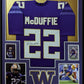 Framed Washington Huskies Trent Mcduffie Autographed Signed Jersey Jsa Coa
