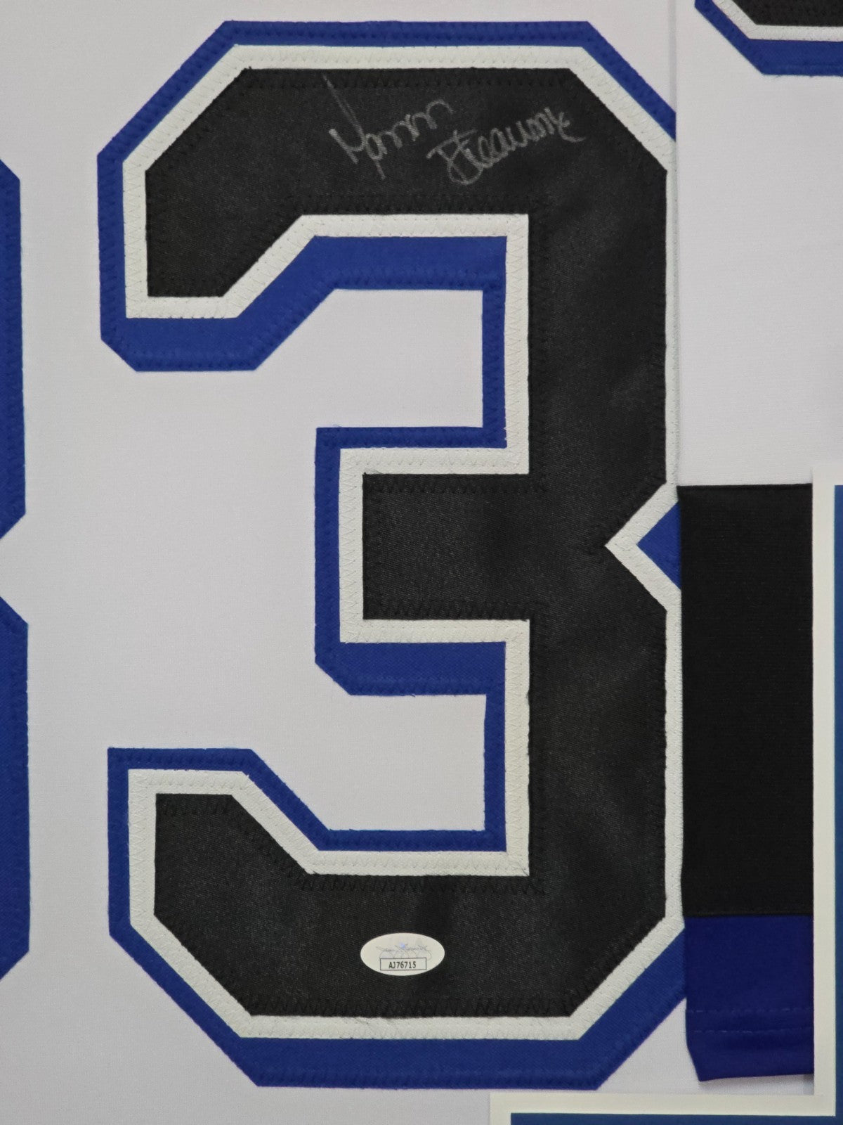 Framed Manon Rheaume Autographed Tampa Bay Lightning Jersey Jsa Coa