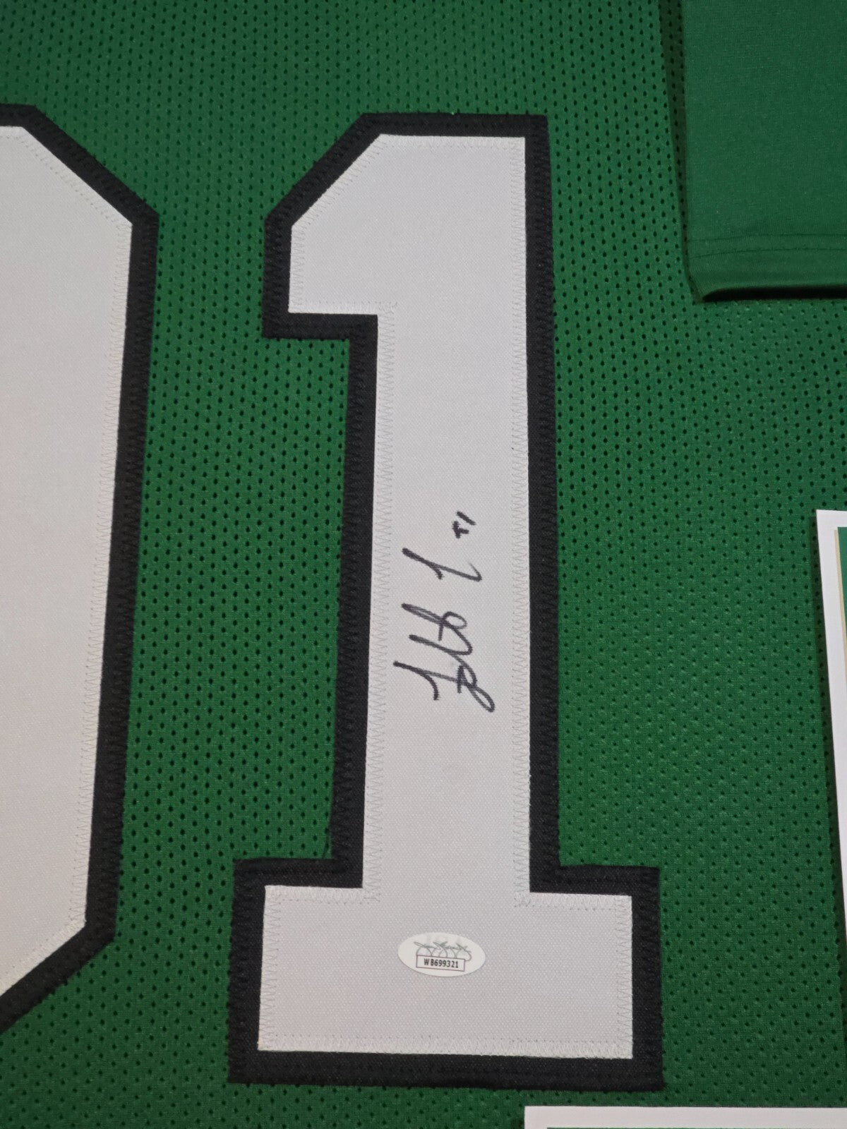 Framed Philadelphia Eagles Fletcher Cox Autographed Signed Jersey Jsa Coa