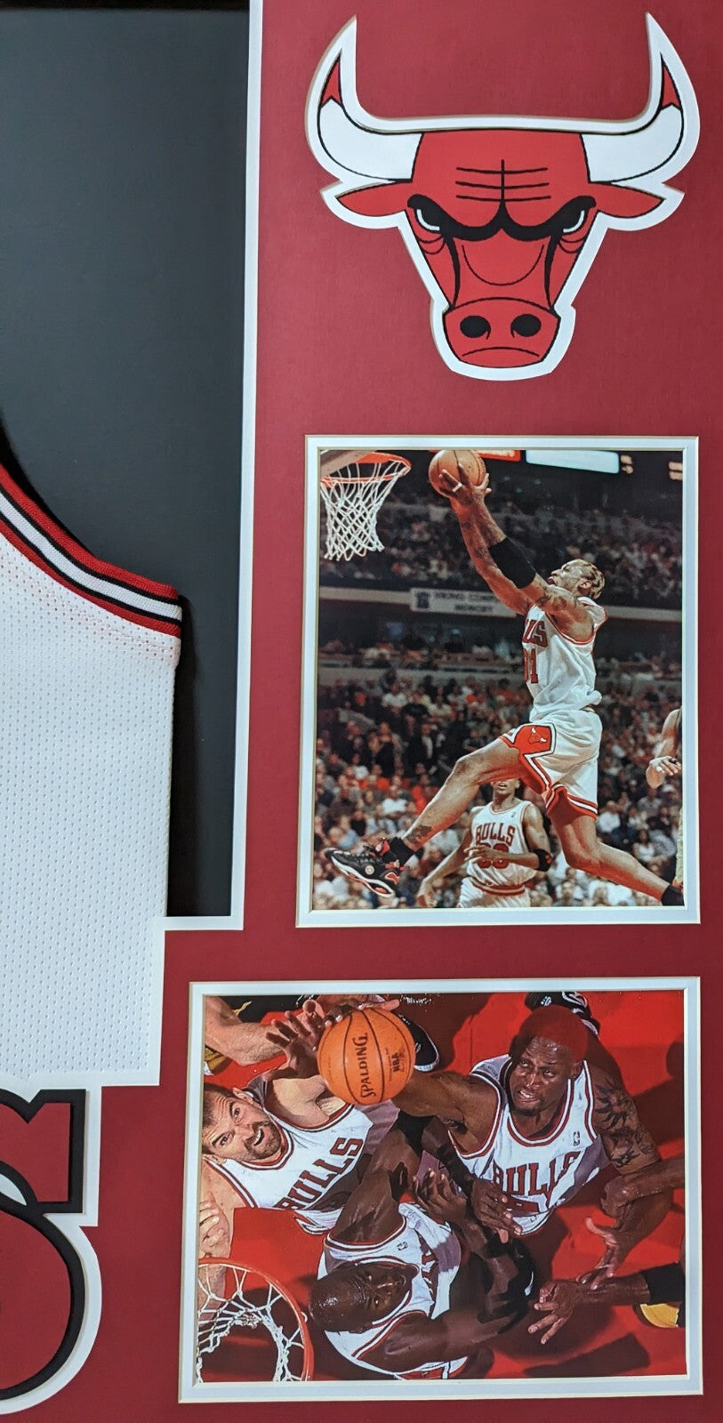 Framed Chicago Bulls Dennis Rodman Autographed Signed Jersey Jsa Coa