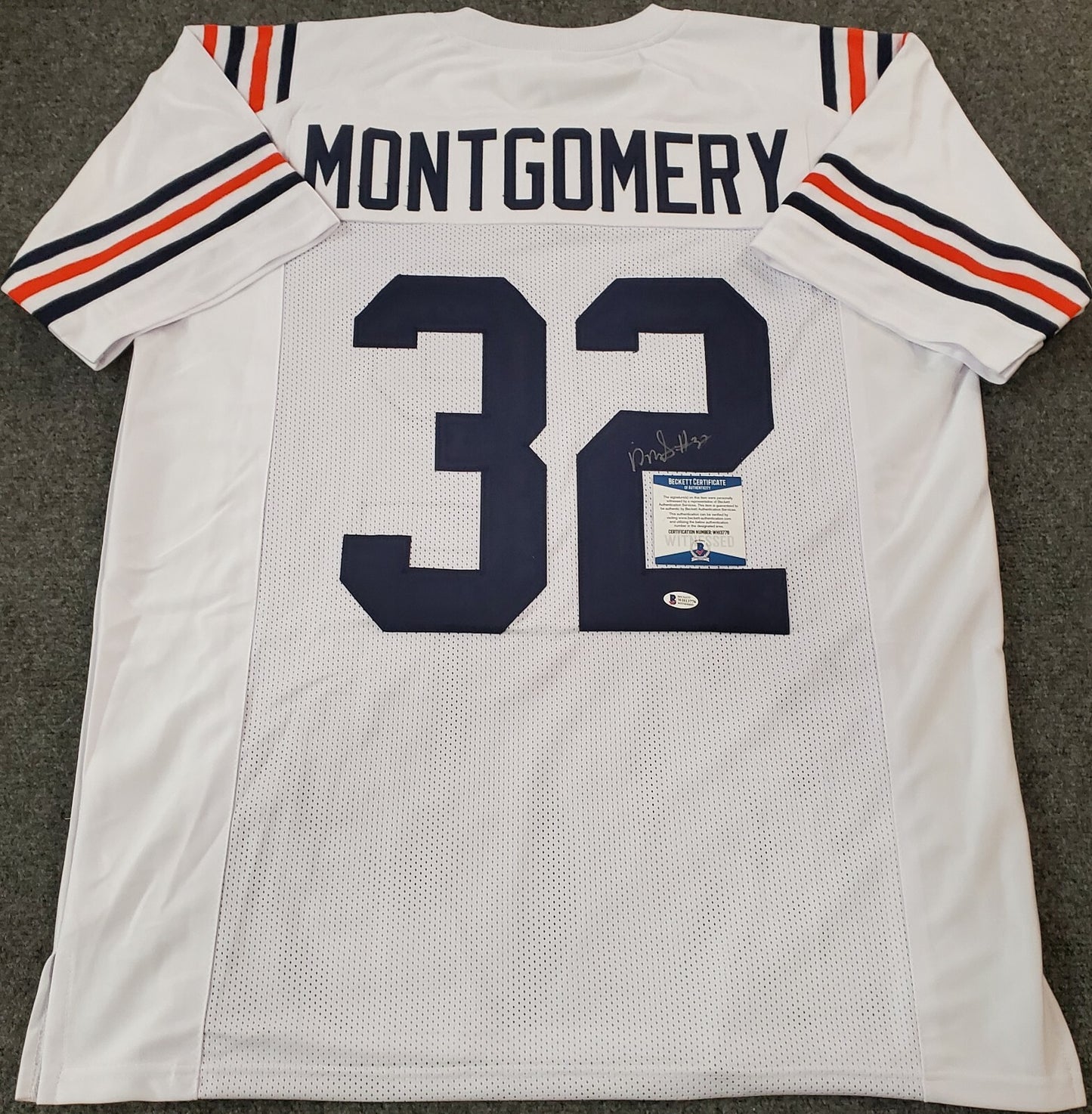 Chicago Bears David Montgomery Autographed Signed Jersey Beckett Coa