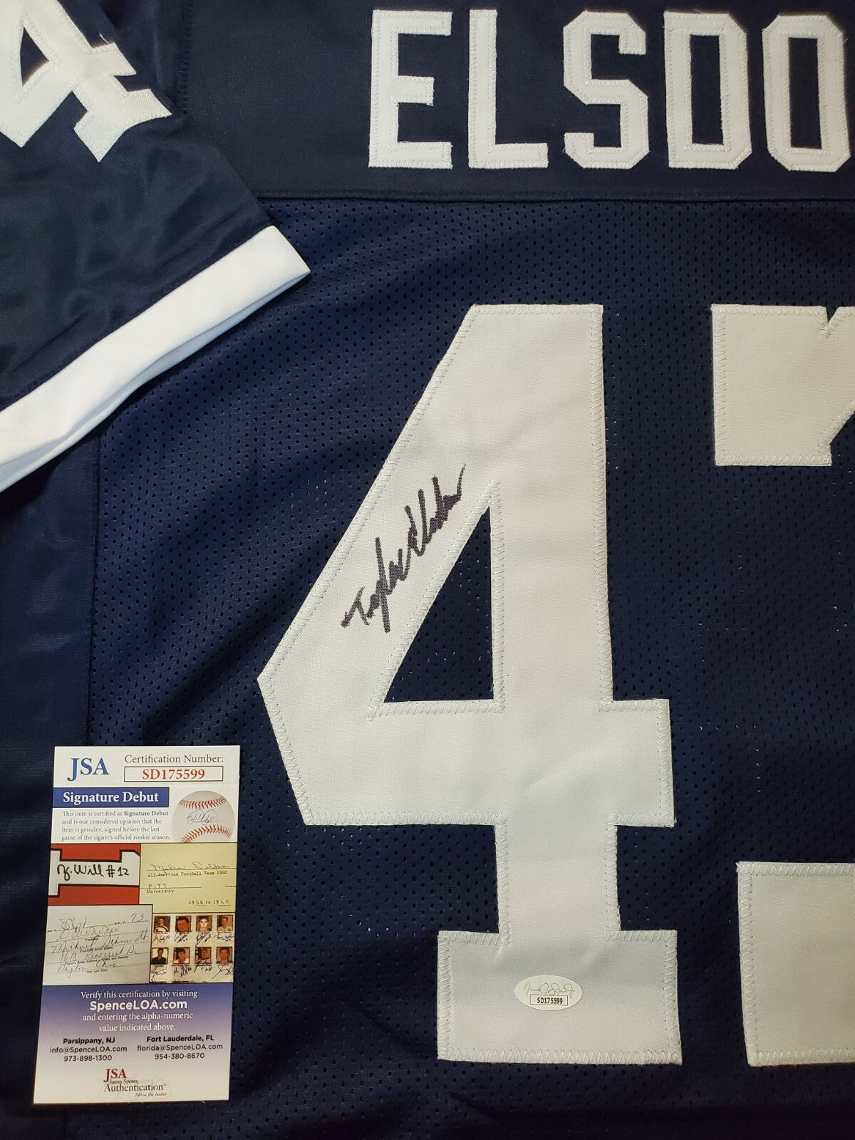 Penn State Tyler Elsdon Autographed Signed Jersey Jsa Coa