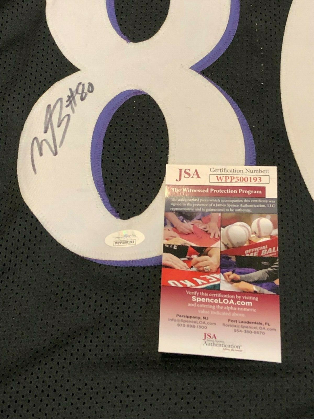 Baltimore Ravens Miles Boykin Autographed Signed Jersey Jsa  Coa