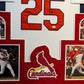 Framed In Suede St Louis Cardinals Mark Mcgwire "Big Mac" Autographed Jersey Jsa