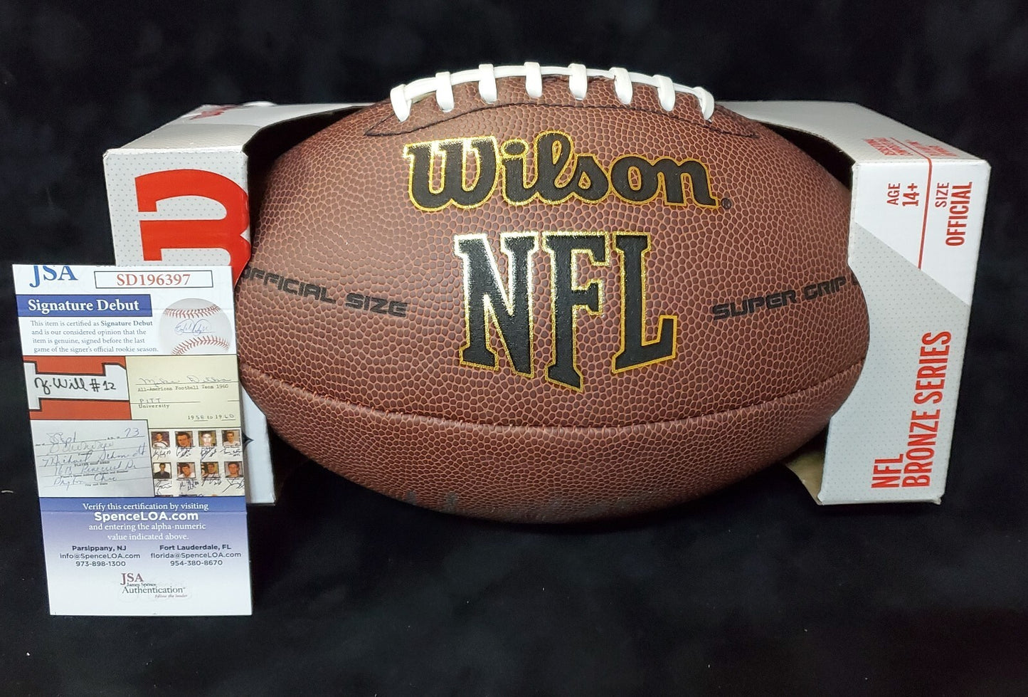 Hendon Hooker Autographed Autographed Signed Football Jsa Coa