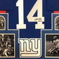 Framed New York Giants Y.A. Tittle Autographed Signed Inscribed Jersey Jsa Coa