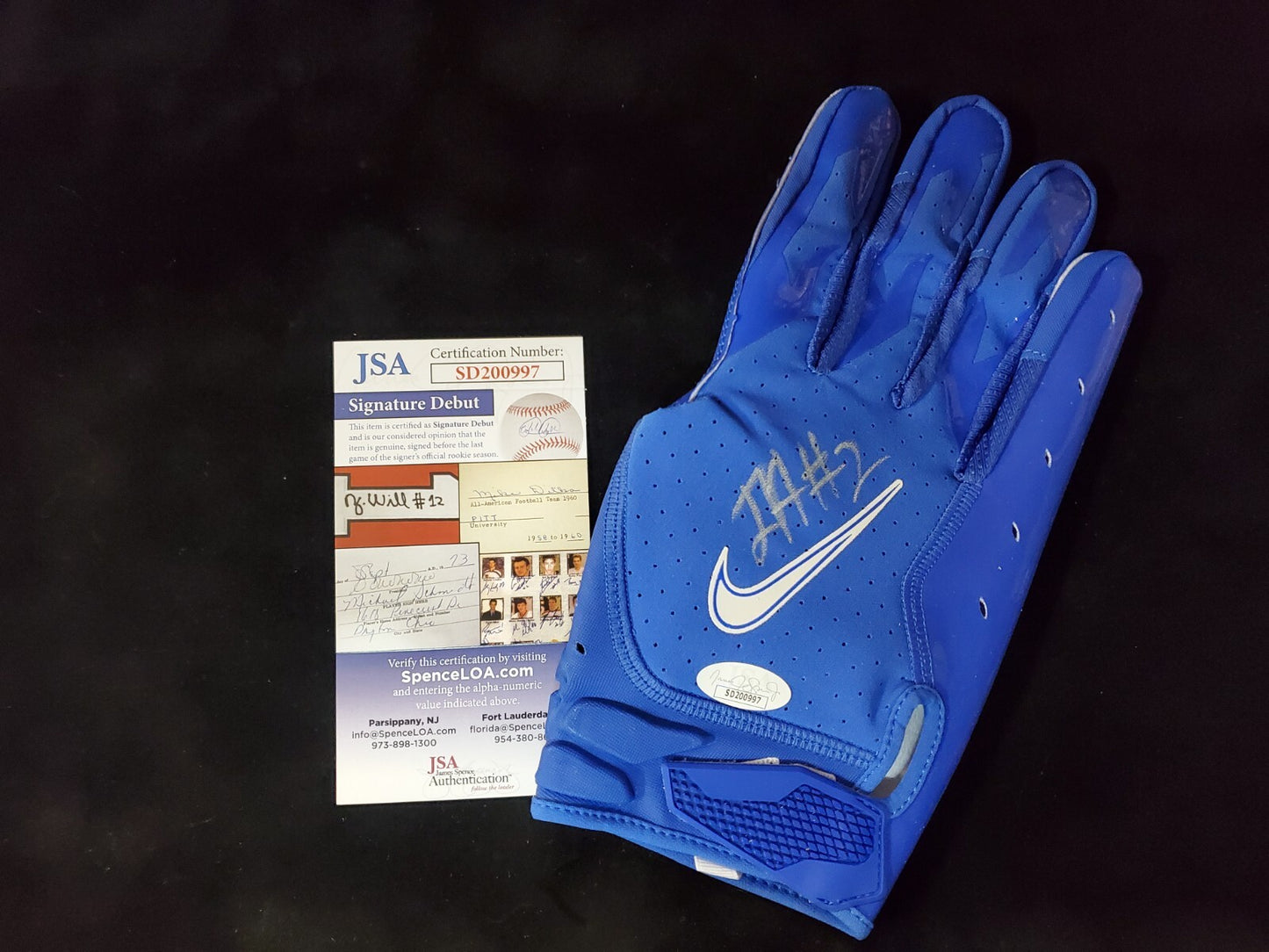 Israel Izzy Abanikanda Autographed Signed Glove