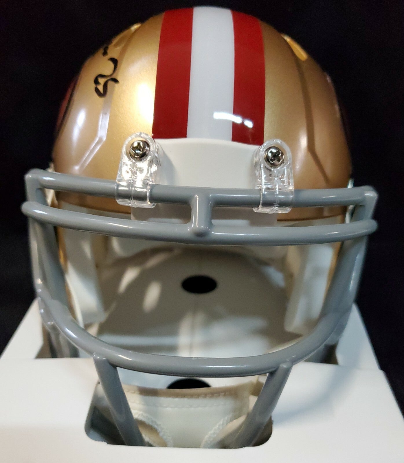S.F. 49Ers Elijah Mitchell Autographed Signed Speed Mini Helmet Beckett Holo