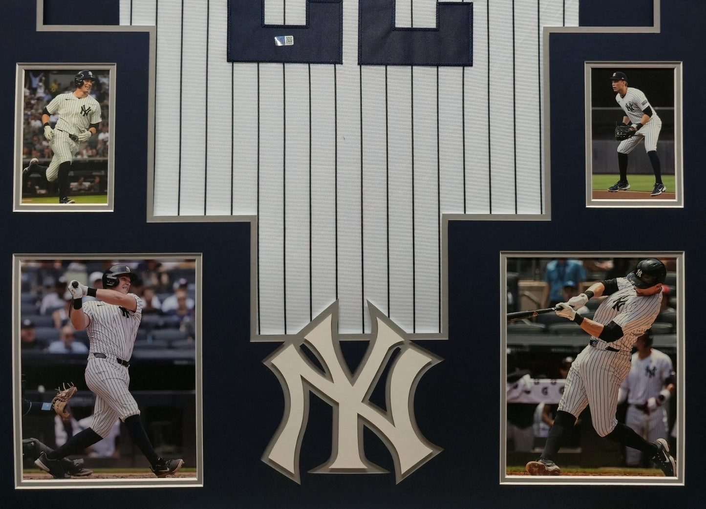 Framed N.Y. Yankees Ben Rice Autographed Signed Insc Jersey Beckett Holo