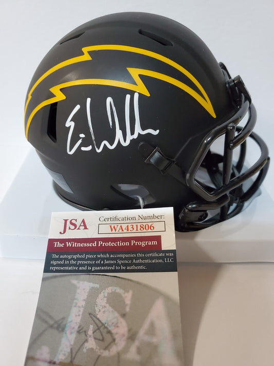 San Diego Chargers Eric Weddle Signed Eclipse Mini Helmet Jsa Coa