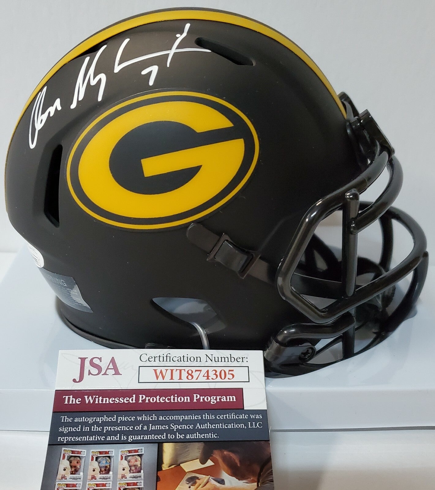 Don Majkowski Autographed Green Bay Packers Eclipse Mini Helmet Jsa Coa