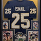 Framed Notre Dame Fighting Irish Raghib Ismail Autographed Jersey Beckett Holo