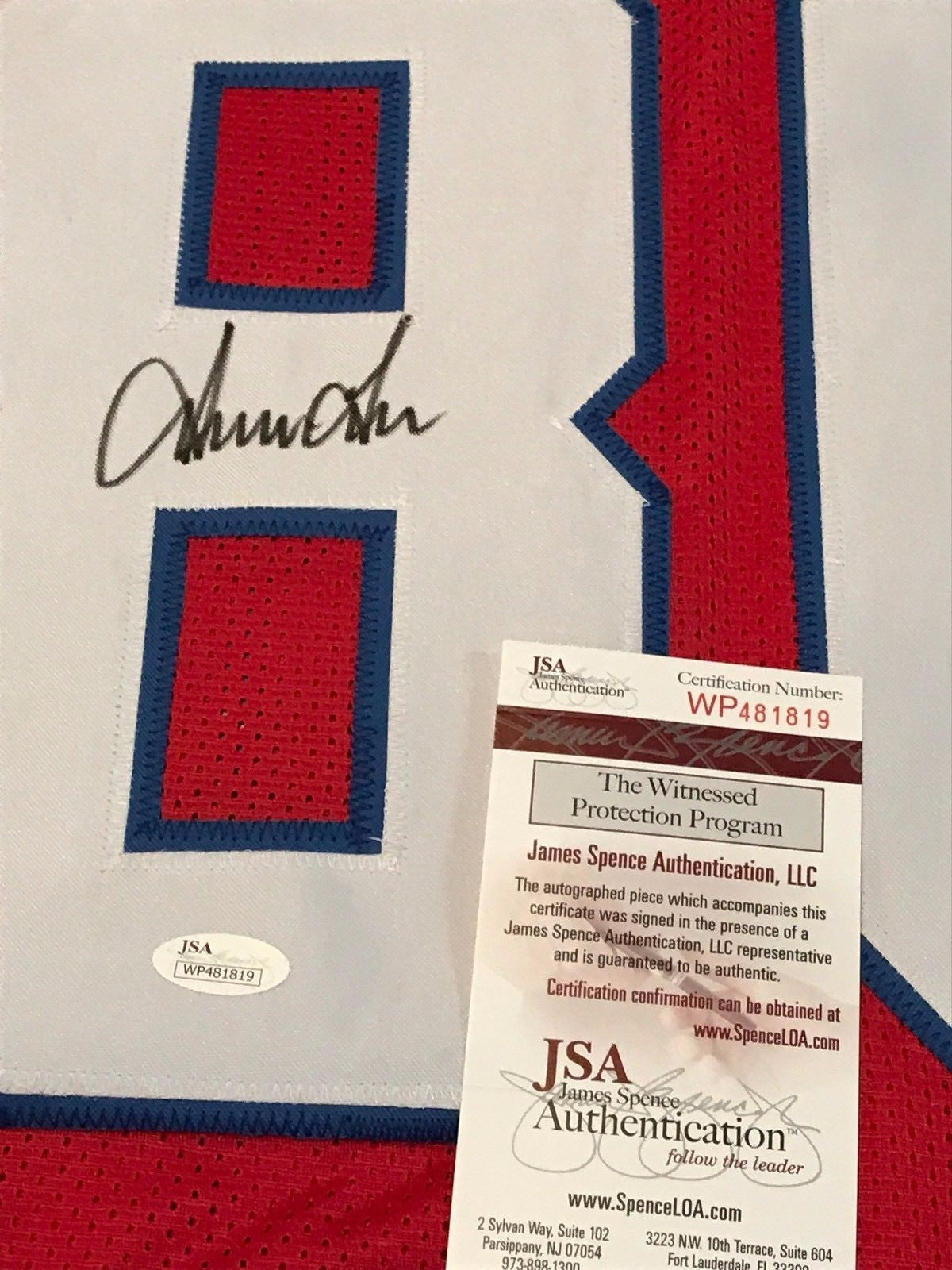 New England Patriots Irving Fryar Autographed Signed Jersey Jsa  Coa