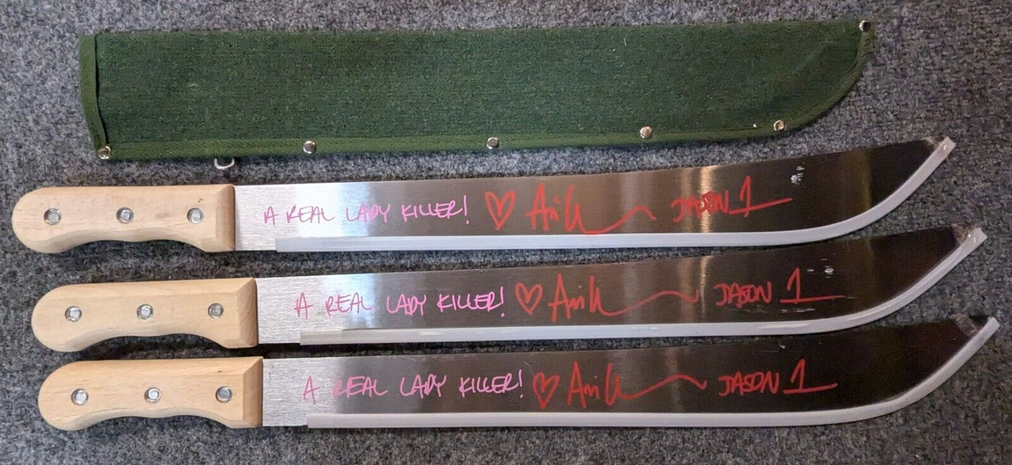 Ari Lehman Signed Inscribed Jason Voorhees Friday The 13Th Machete Jsa Coa