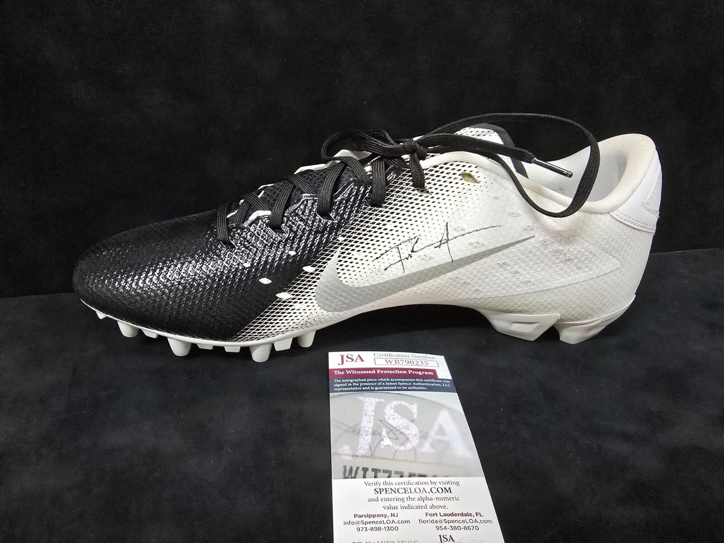 Frank Gore Autographed Signed Cleat Jsa Coa