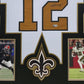 Framed New Orleans Saints Chris Olave Autographed Signed Jersey Beckett Holo