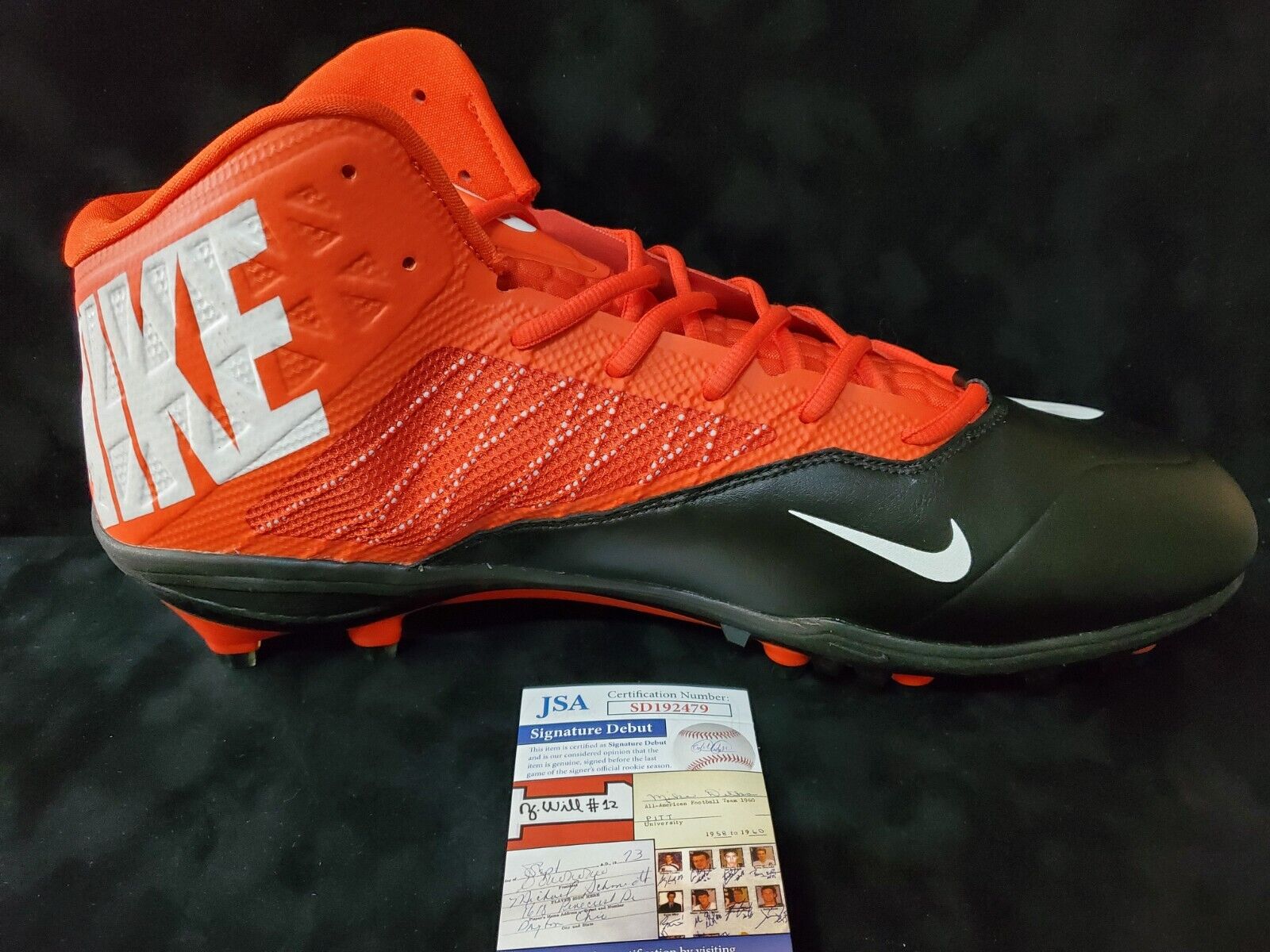 MVP Authentics Greg Newsome Ii Autographed Signed Cleat Jsa Coa 117 sports jersey framing , jersey framing