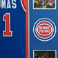 MVP Authentics Framed Detroit Pistons Isiah Thomas Autographed Signed Jersey Jsa Coa 607.50 sports jersey framing , jersey framing