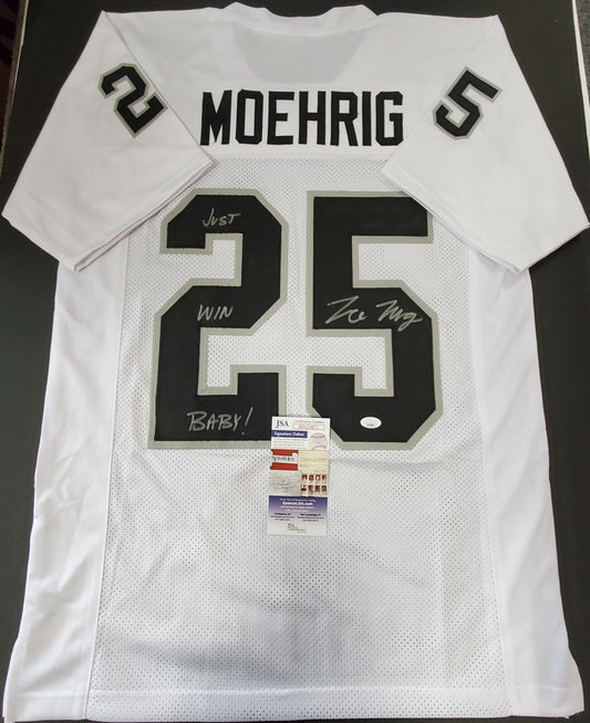 Las Vegas Raiders Tre'von Moehrig Autographed Inscribed Jersey Jsa Coa