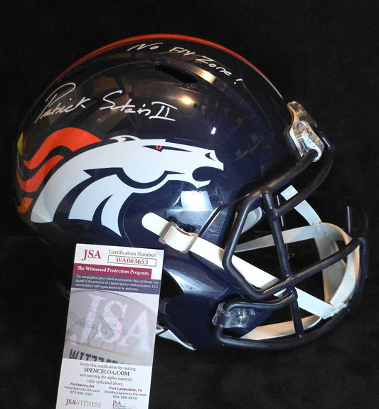 Denver Broncos Pat Surtain Ii Signed Insc Speed Replica Full Size Helmet Jsa