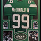 Framed New York Jets Will Mcdonald Iv Autographed Signed Jersey Jsa Coa