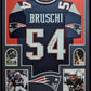 Framed New England Patriots Tedy Bruschi Autographed Signed Jersey Jsa Coa