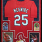 Framed In Suede St Louis Cardinals Mark Mcgwire Autographed Jersey Jsa Coa