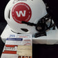 Washington Commanders Cole Kelley Autographed Signed Lunar Mini Helmet Jsa Coa